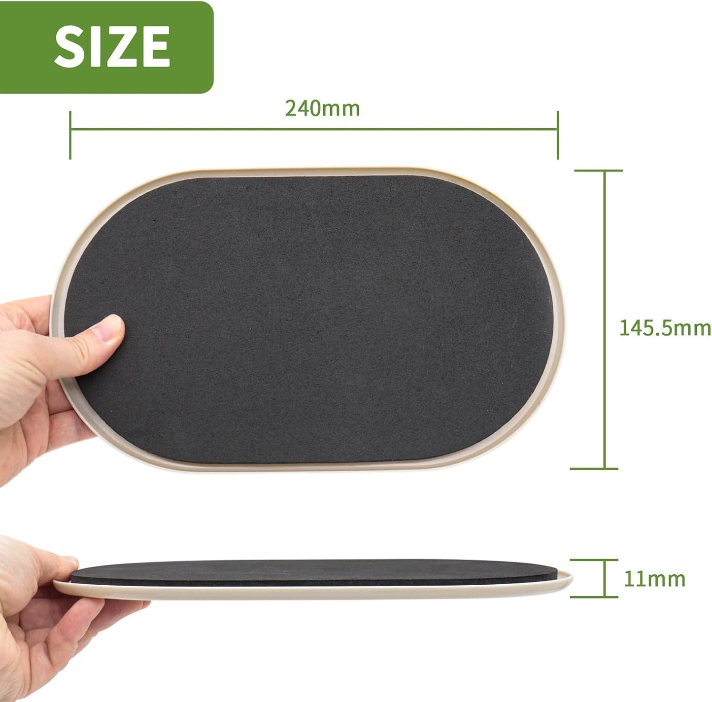 Furniture Sliders for Carpet 8 PCS - 3 1/2" Beige | Furniture Moving Sliders, Chair Leg Floor Protectors, Carpet Sliders for Furniture - Move Your Furniture Easily & Safely