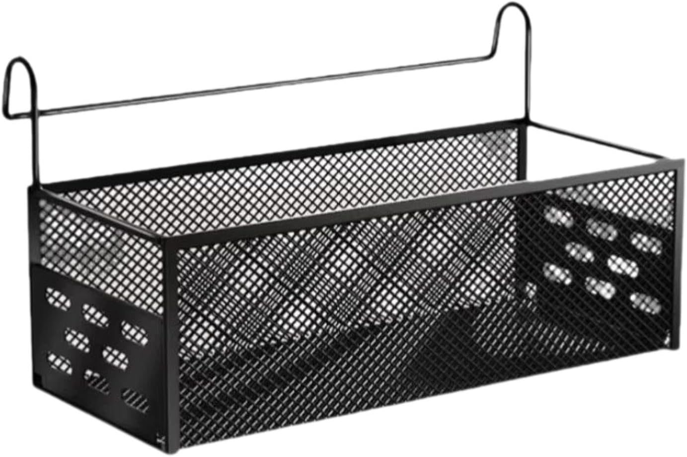 Dorm Bed Shelf Bunk Bed Organizer Shelf Bedside Hanging Organizer for Phone Office Tissues Dorm Bunk, Black