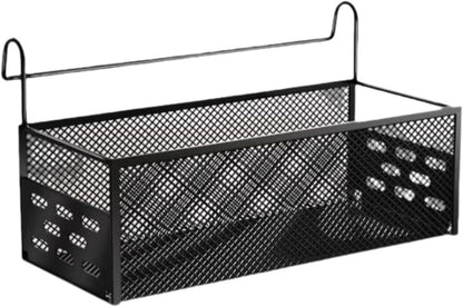 Dorm Bed Shelf Bunk Bed Organizer Shelf Bedside Hanging Organizer for Phone Office Tissues Dorm Bunk, Black