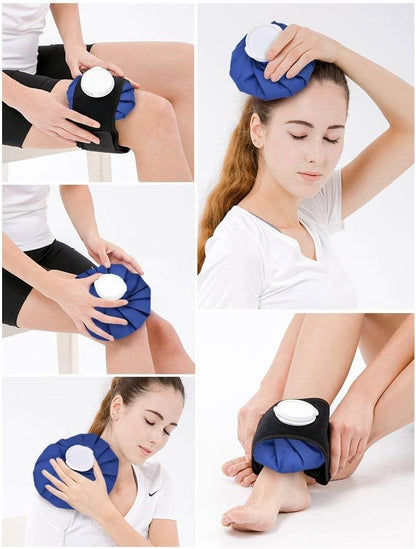 elitehood Reusable Ice Bags for Injuries, Refillable Ice Pack Hot Water Bag