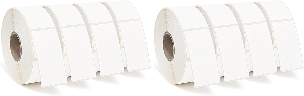 ESSENTIAL 500 Dissolvable Food Labels, 1 x 2 Inch Blank White