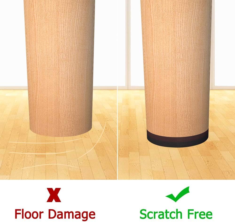 Non Slip Furniture Pads -56 pcs（1+2）” Furniture Grippers, Non Skid Furniture Legs,Self Adhesive Rubber Furniture Feet, Anti Slide Furniture Hardwood Floor Protector for Keep Couch Stoppers