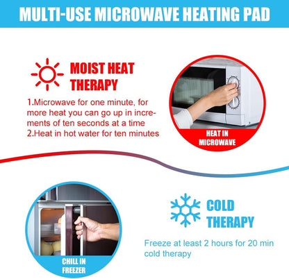 Soft Gel Ice Pack Wrap 12"x4.7" | Reusable, Hot Cold Therapy, Head Neck