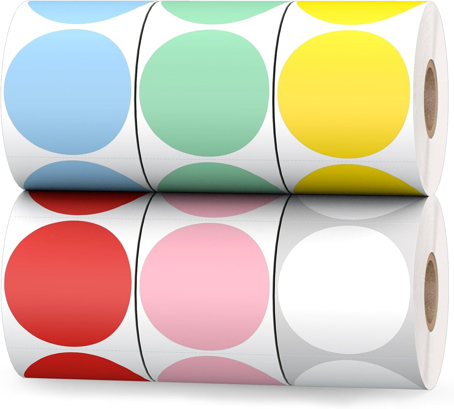 1600 PCS, 3/4" Color Round Dot Stickers, 10 Colors-20 Sheets | Circle Color Coding Blank Labels for Kids/Office/Classroom, Easy Peel, Ideal in Garage/Yard Sale Price self-adhesive Labels