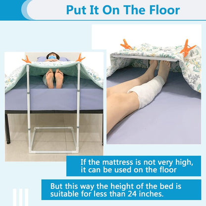 Blanket Lifter for Feet Bed Sheet Lift Foot Cradle Hospital Bed Toe Tent Blanket Support 26"-34" Adjustable Holder Bar Ankle Leg Knee Surgery Recovery Supplies