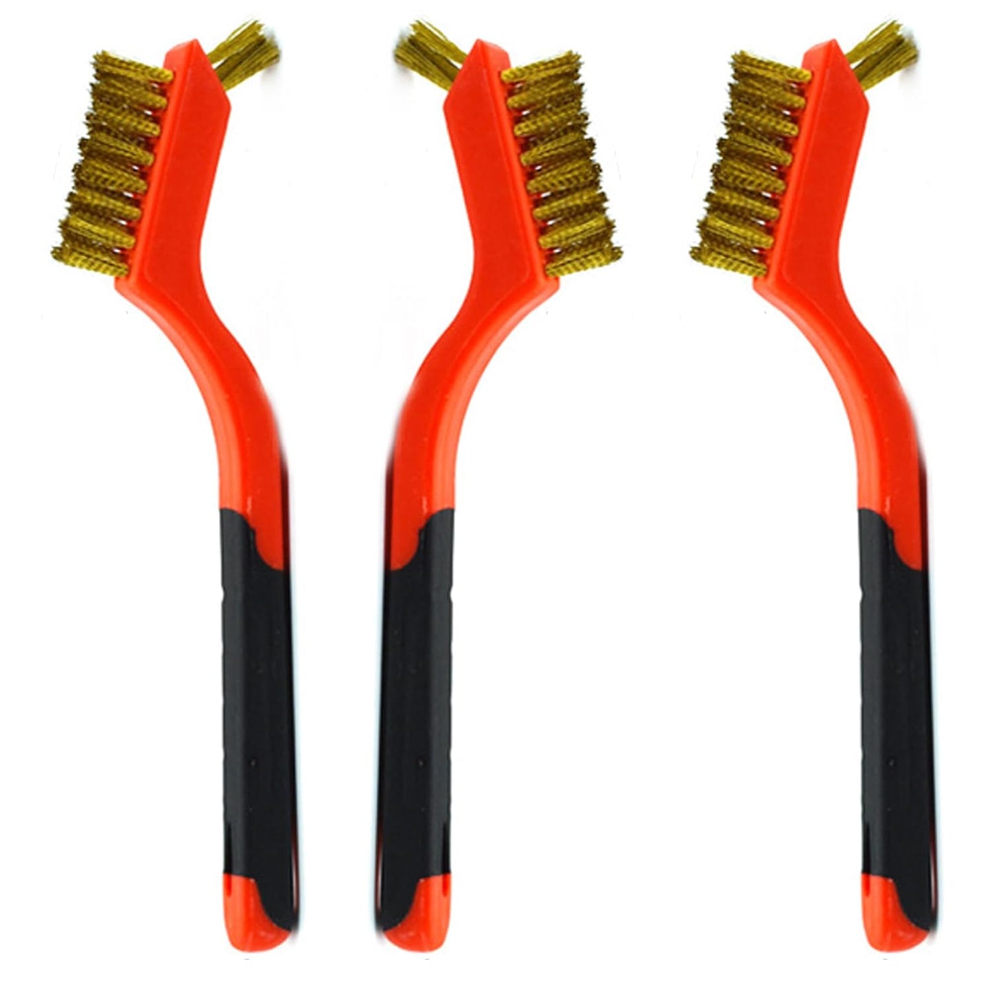 3pcs Nylon Cleaning Brushes Small Wire Brush Set for Cleaning Rust Removal in Holes