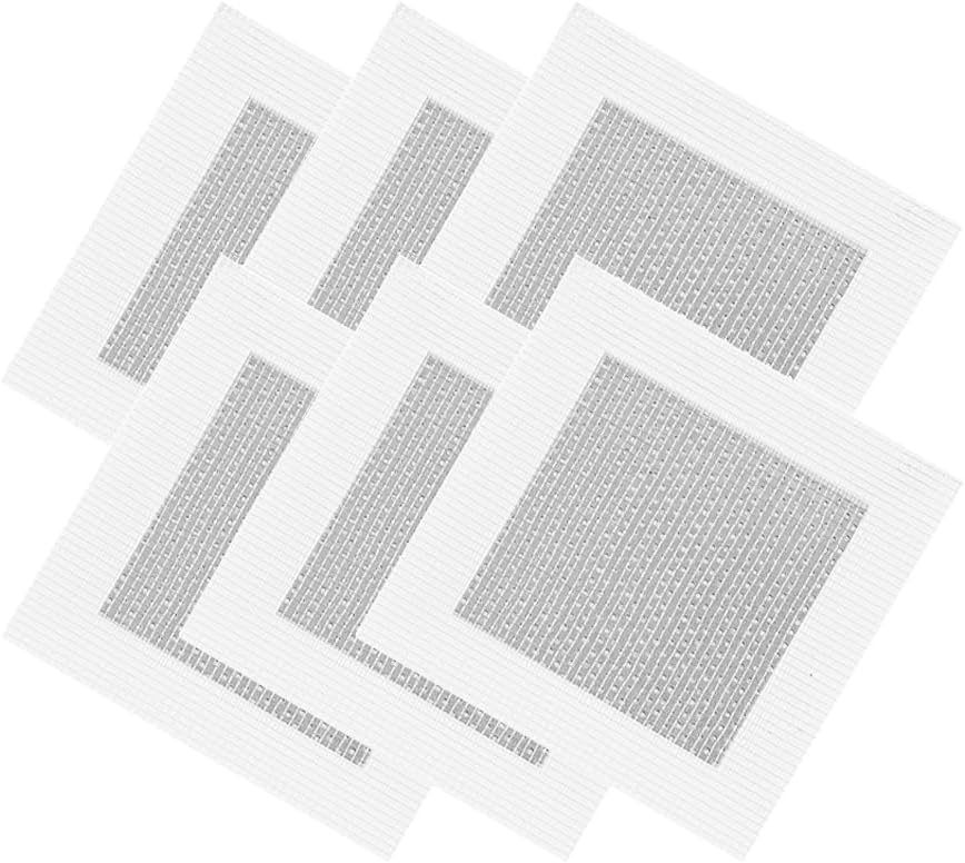 6pcs Drywall Repair Kit, 4" x 4" | Self-Adhesive Wall Patch, Fiberglass Mesh & Aluminum Metal, For Large Holes, Sheetrock Ceiling & Plaster