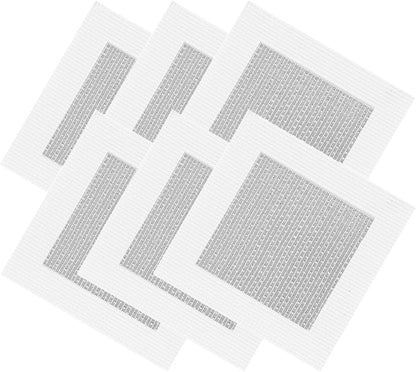 6pcs Drywall Repair Kit, 4" x 4" | Self-Adhesive Wall Patch, Fiberglass Mesh & Aluminum Metal, For Large Holes, Sheetrock Ceiling & Plaster