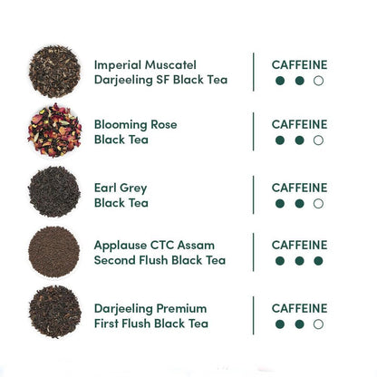 VAHDAM, Assorted Herbal Tea Sampler (18 Tea Bags, 9 Flavors) Caffeine-Free, Non-GMO | Double Infusion, Individually Enveloped Tea Bags | Herbal Tea Assortmen