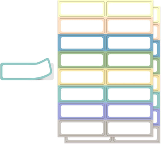 240 Removable Labels Waterproof for Jars & Freezer Containers - 1x3 Tear-Proof Stickers, 8 Colors Pearlescent Film, Residue-Free (-40°F~150°F)
