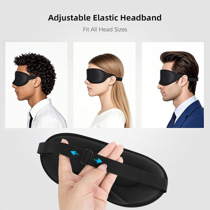 3D Eye Sleep Mask for Side Sleeper,Zero‑Pressure Light‑Blocking Blindfold