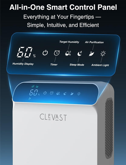 Small Dehumidifier for Bathroom, Bedroom, Quiet Operation, Portable | 30 oz Water Tank, Auto Shut-Off, Compact Mini Ultra-Quiet 24dB Dehumidifier for Closet, Camper & Small Spaces