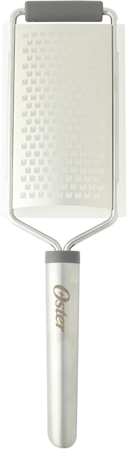 Oster Chadswyck 8” Can Opener, Stainless Steel Manual Can Opener with Soft Grip Handles, Smooth Edge Cutting, Dishwasher Safe