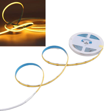 LICAEVEY COB LED Strip Light with Motion Sensor, Water Proof Gesture Control Warm White LED Strip, 280 LEDs m 800lm High CRI, USB Powered for Under Cabinet Bed TV Kitchen Night Light (4M)