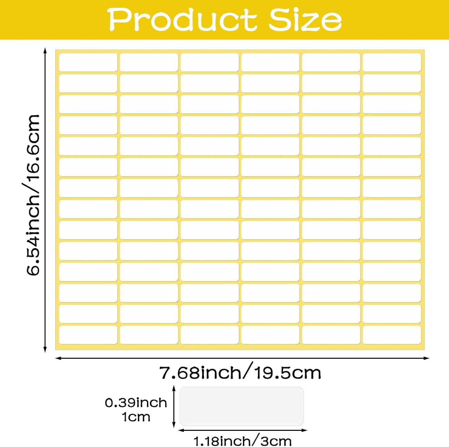 1260 Pcs Mini Labels Stickers Blank - Removable Freezer Labels All-Purpose Small White Label for Price Food Writing Containers Storage Bins Jars Pantry Organization