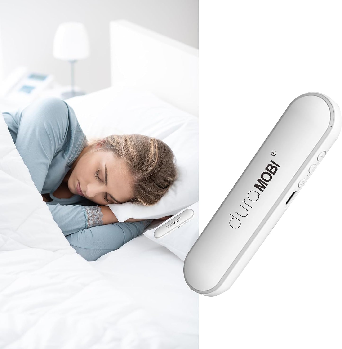Bone Conduction Under Pillow Sleep Speaker, Ultra-Thin Bluetooth 5.3 Bedside Speaker, TF Card Slot, Auto-Off Timer, Private Audio for Side Sleepers & Light Sleepers (C807-Black)