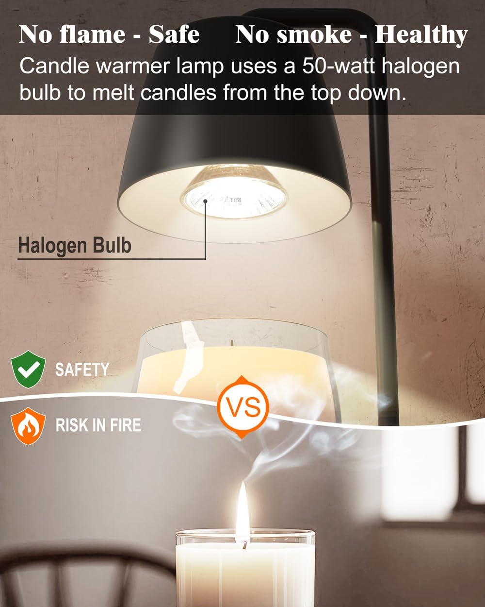 White Candle Warmer Lamp