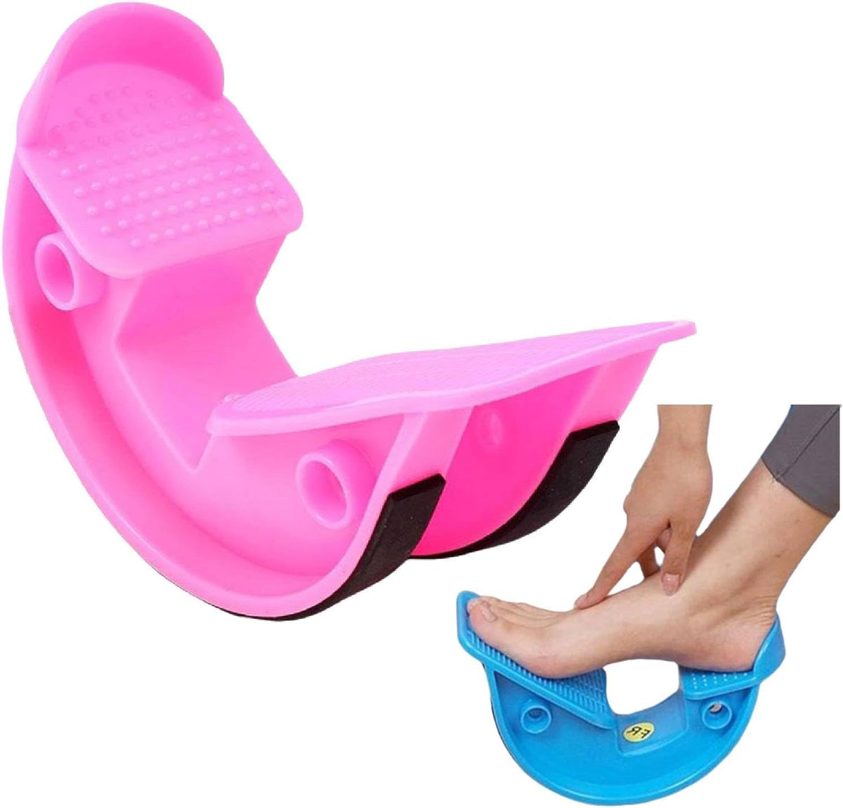 2025 Upgraded Foot Rocker & Calf Stretcher, Feet Pain Relief & Foot Stretcher for Plantar Fasciitis, Achilles Tendonitis Relief–Durable,Slip-Resistant,Increased Leg Foot Flexibility Strength (Black)