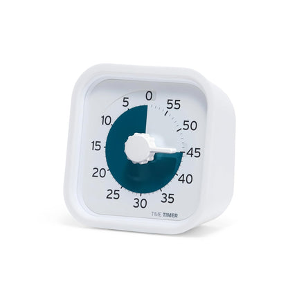 Time Timer® Personal 60-Minute Visual Countdown Timer – Large Numbers, Easy-Turn Knob, Adjustable Alert for Focus, Routines & Daily Time Management