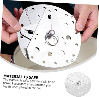 Ciieeo Adjustable Lid Spill Stopper Cover Stainless Steel Pot Cover Spill Prevention for