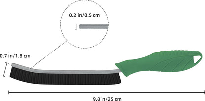 FOOGWEE Hard Bristle Crevice Cleaning Brush - Cleaning Tools for Household Use, Multifunctional Gap Cleaning Supplies for Kitchen, Bathroom, Toilet, Window, Vehicle, Faucets, Grout, Home (Black)