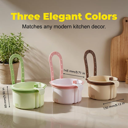 2026 New Cactus Kitchen Sink Strainer Basket, Sink Drain Strainer Self-Cleaning Faucet Hanging Filter Basket, Multifunctional Kitchen Sink Strainer Press Automatic Dumping Basket (Green)