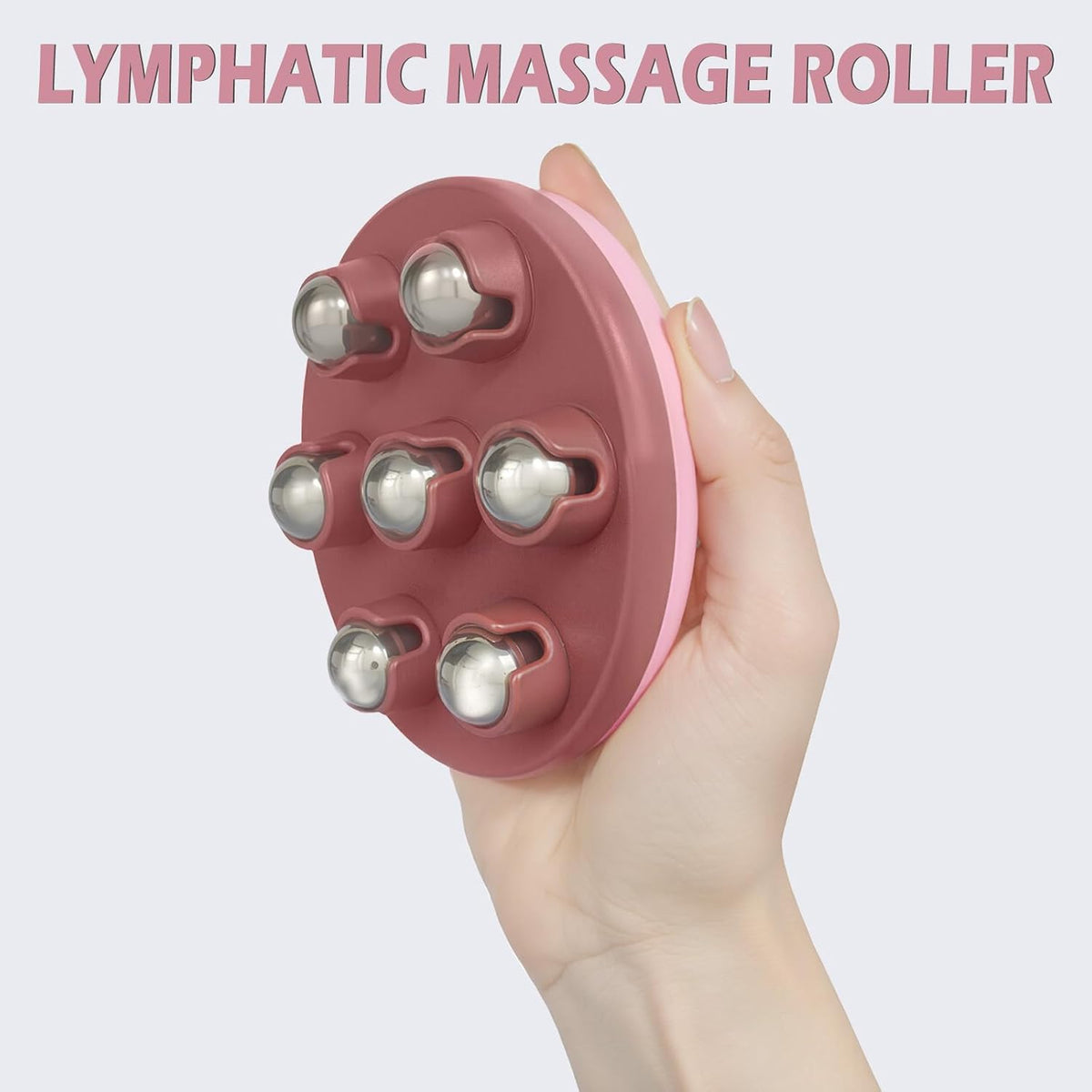 Lymphatic Massage Roller for Cellulite Remover Body Sculpting - Handheld Cellulite Massage Tool for Body Bloat Blood Circulation Lymphatic Drainage Blue