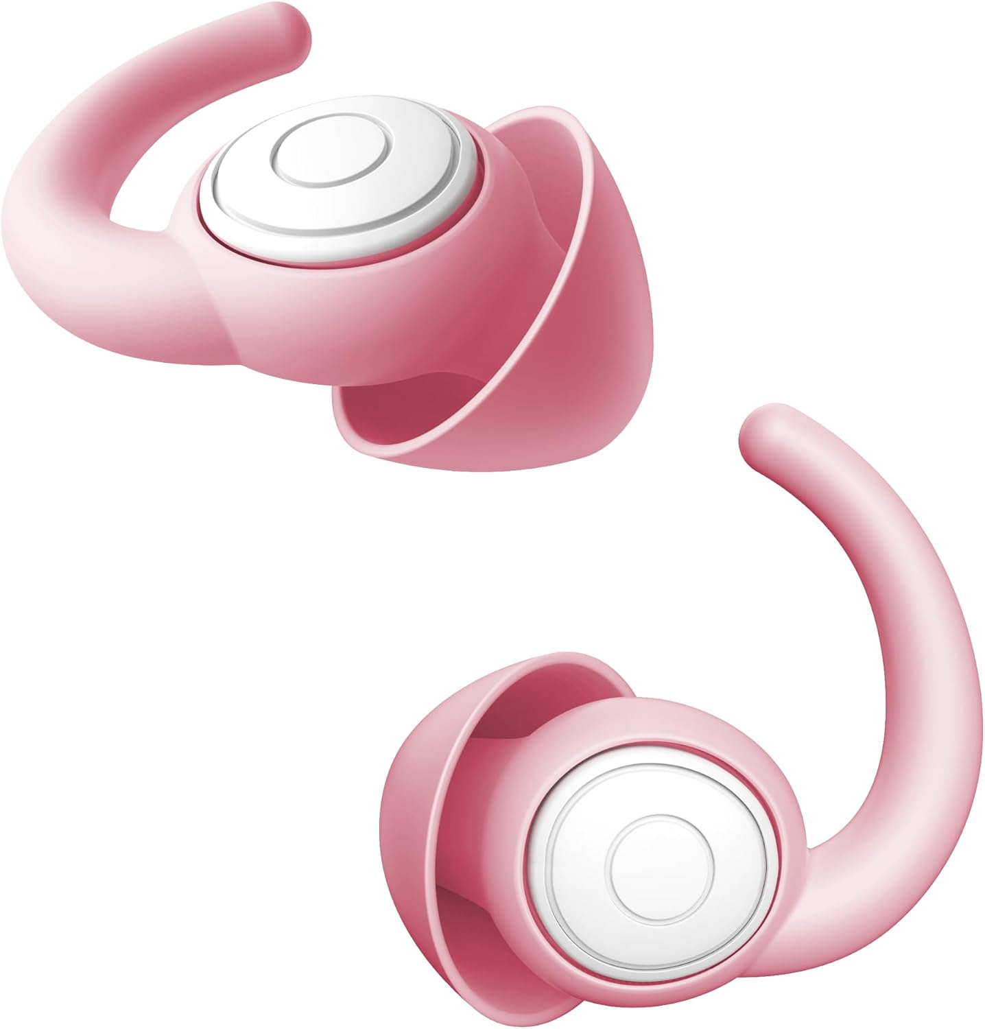 WUTAN Ear Plugs for Sleeping, 33dB Noise Cancelling Silicone Reusable | Jellyfish Bionic Design, Side Sleeper Friendly, 2 Pairs, S/L, Washable, Waterproof for Swimming, Travel Essential, Latex-Free
