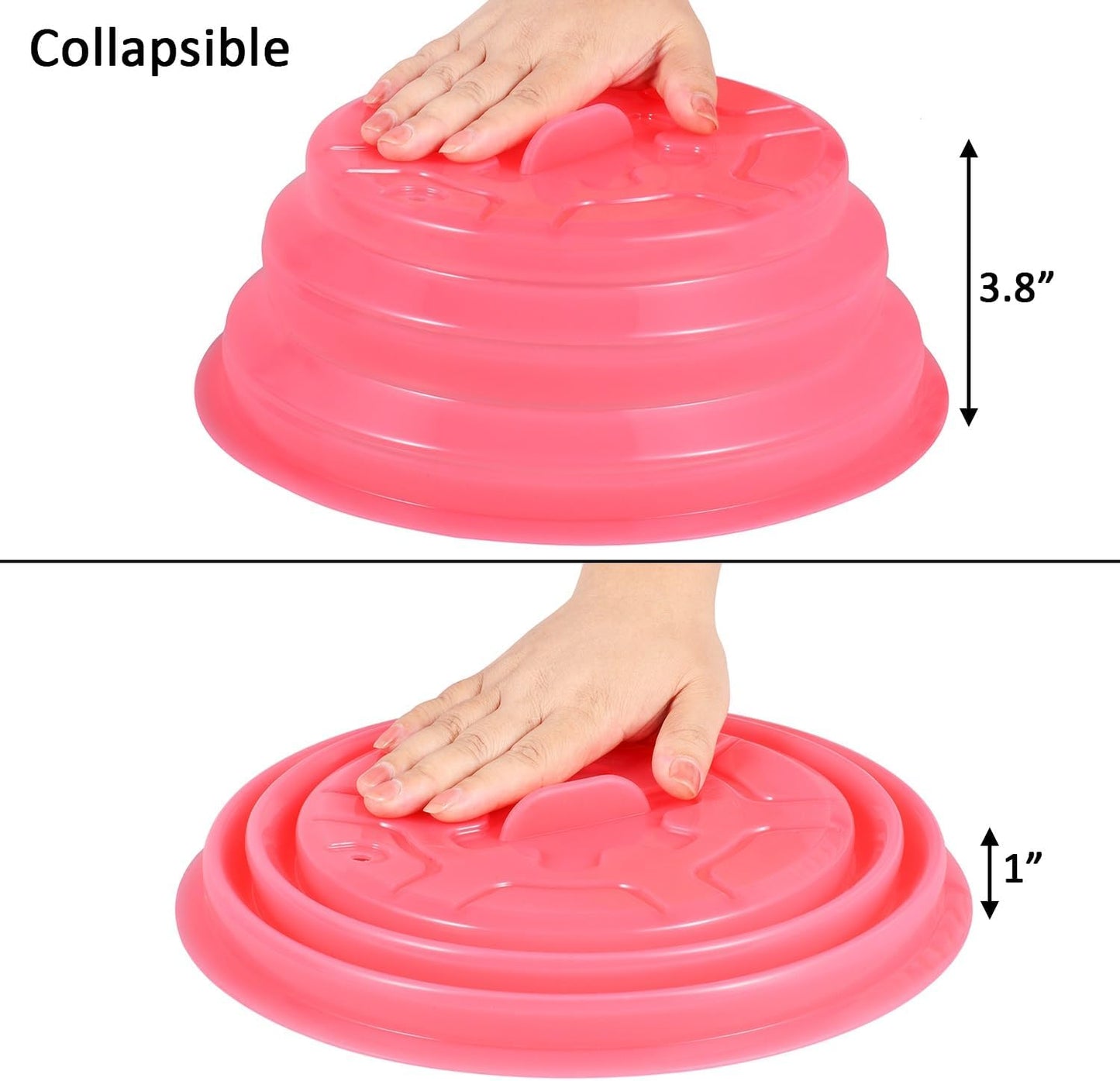 Collapsible Silicone Microwave Plate Cover Splatter Guard | Dishwasher Safe & BPA Free, 11”, Blue