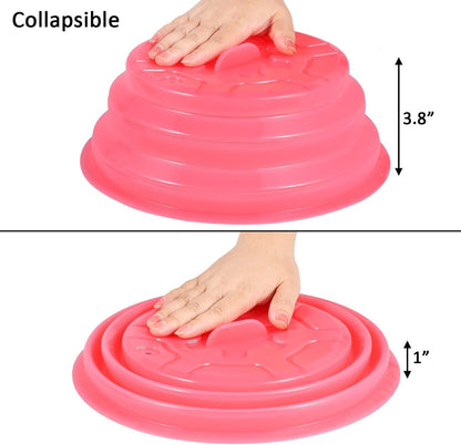 Collapsible Silicone Microwave Plate Cover Splatter Guard | Dishwasher Safe & BPA Free, 11”, Blue