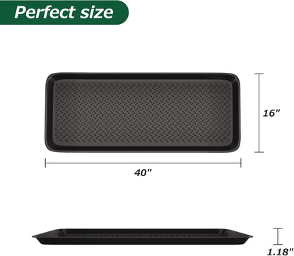 1 Pack Rubber Small Boot Tray for Entryway,Boot Mat,Shoe Tray,Shoe Mat for Indoor and Outdoor Use, 27.95"x 15.74" (Pack of 1)