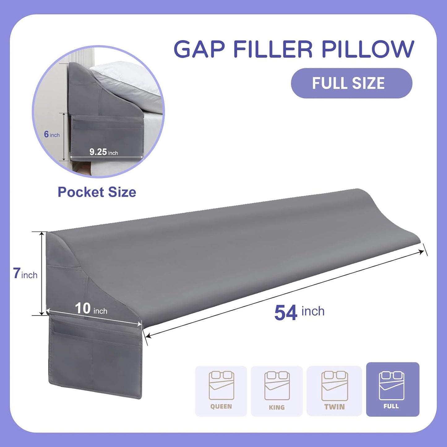 Vekkia Lumbar Support Pillow for Recliner, Ergonomic Back Support for Couch | Backrest Pillow, Improve Posture, Relieve Back Pain for Long Sitting & Elderly, for Armchair & Sofa, Removable Cover,Brown