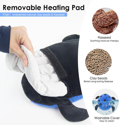 Microwave Heating Pad for Pain Relief, 8 x 18 Grey