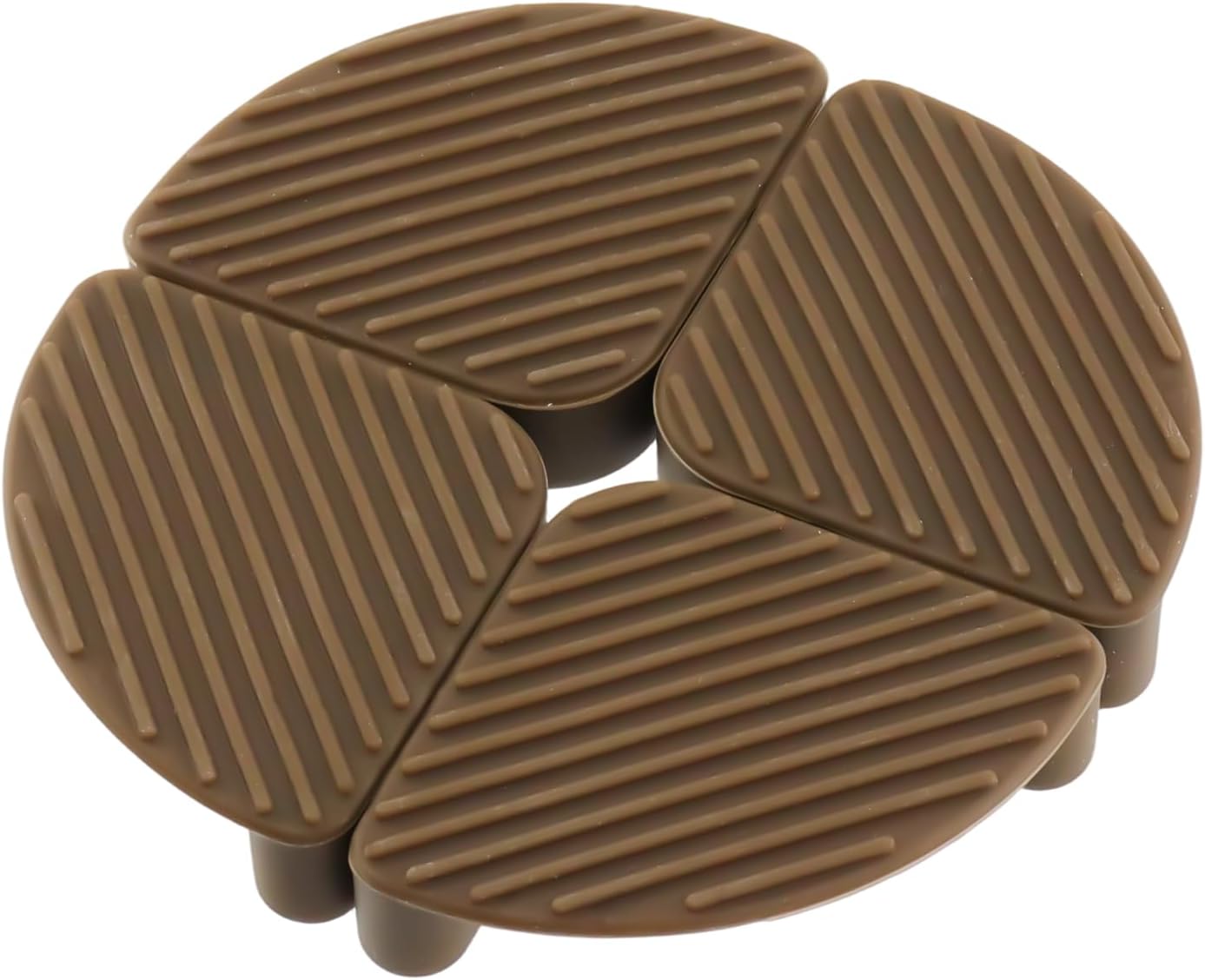 Semetall 1.5 Inch Rubber Caster Cups 8 Pack Black | Non Slip Furniture Coasters Floor Protectors for Bed Couch Table Chair