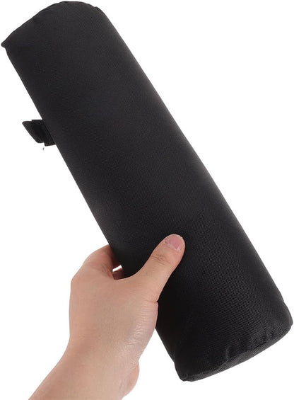 Outdoor Chair Arm Rest Cushion Pad, Folding Lounger Armrest Padding for Camping Beach and Patio Chairs, Black Soft Support Cushion for Outdoor Use