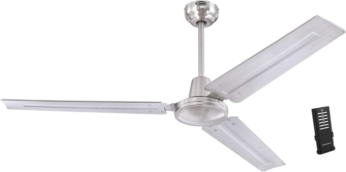 Westinghouse 7840900 Industrial Ceiling Fan, 56-Inch, White