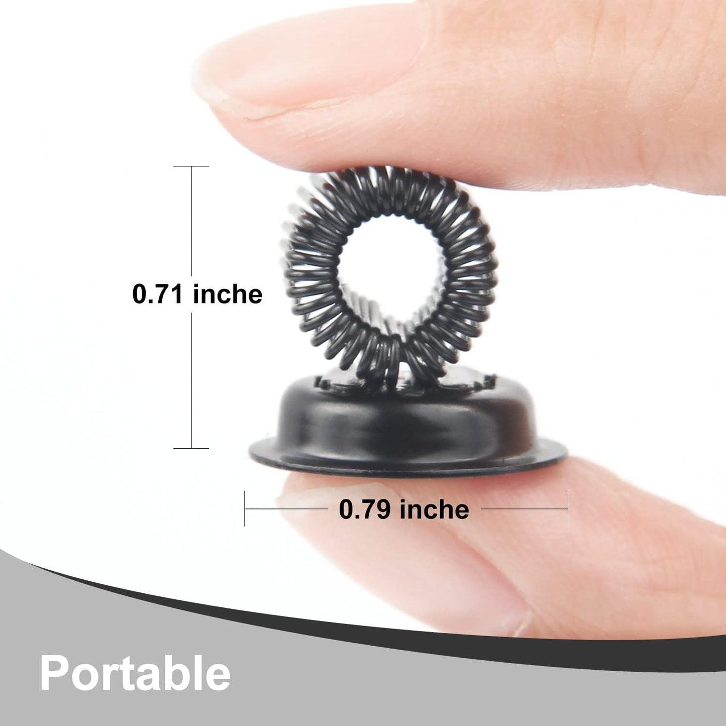 (10 Pack) Magnetic Pen Holder Clip, Stainless Pen Holder Clip with Adjustable Spring Loop, Magno Magnetic Pencil Holder for Refrigerator Whiteboard Erase Board and Bulletin Board Map