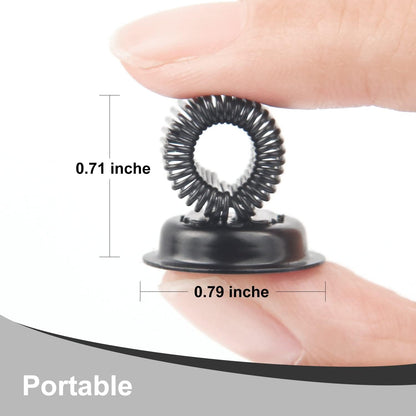 (10 Pack) Magnetic Pen Holder Clip, Stainless Pen Holder Clip with Adjustable Spring Loop, Magno Magnetic Pencil Holder for Refrigerator Whiteboard Erase Board and Bulletin Board Map