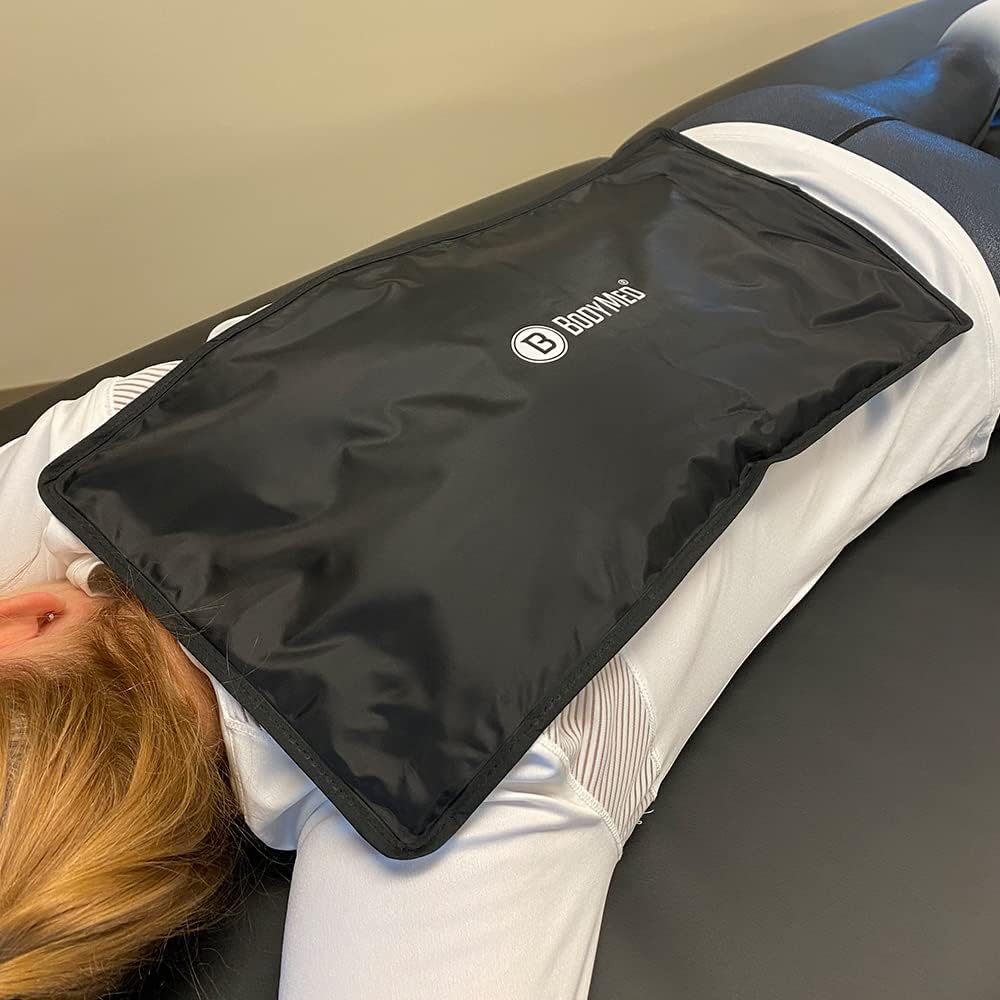 BodyMed Reusable Gel Ice Pack Cold Compress for Neck - Professional Grade Cold Therapy for Injuries, Aches, Swelling, Bruises, Sprains - 21 in. x 6 in. (Neck Contour)