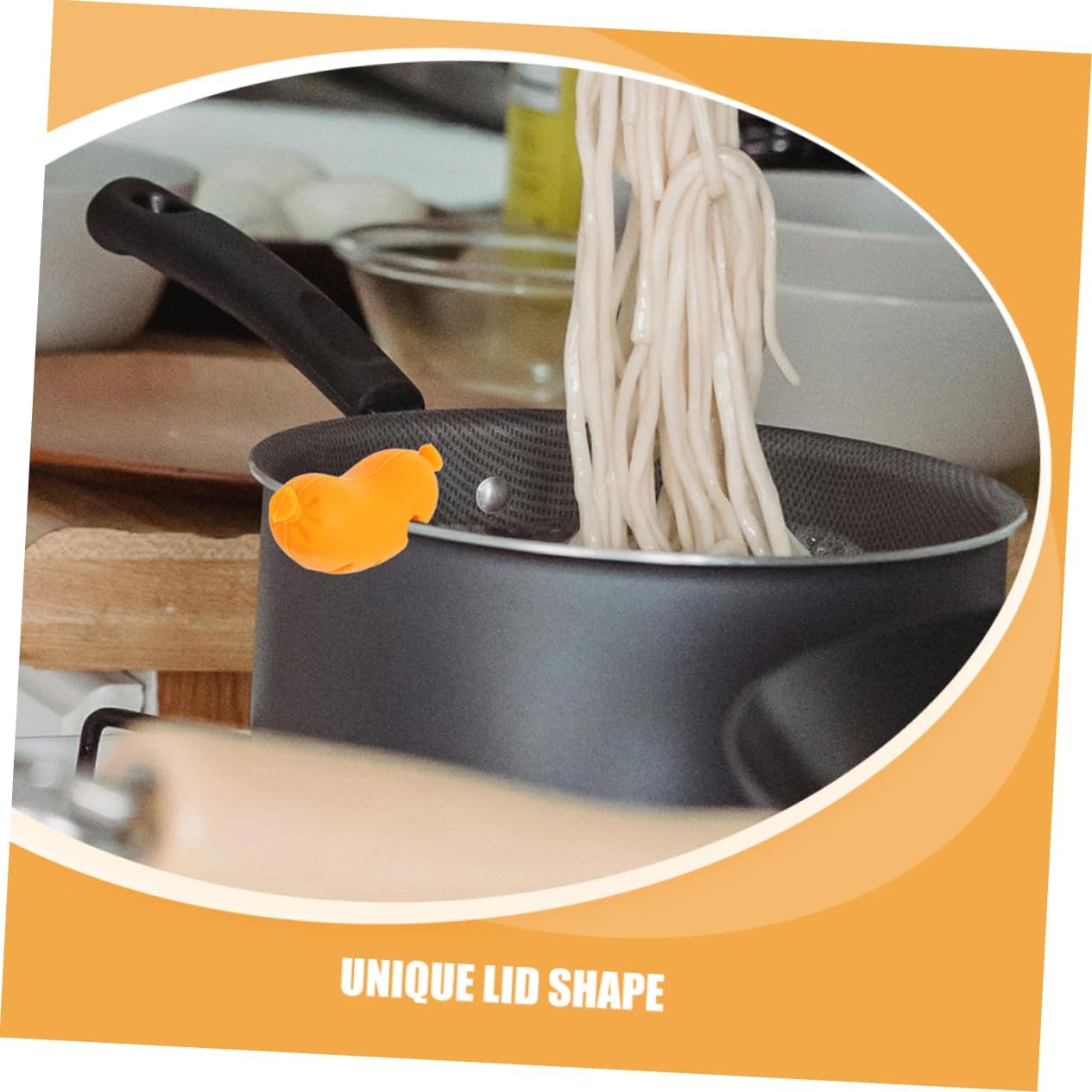 Toddmomy 2pcs Silicone Sausage Shaped Spill Stopper and Pot Lid Holder Practical Kitchen Tool to Prevent Boil over Versatile Food Cover for Cooking and Fresh Keeping for Home Use