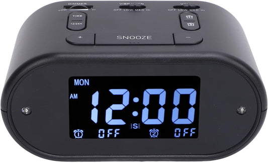 ZJchao Large Alarm Clock Bed Shaker Dual Vibrating Alarm Clock Heavy Sleepers