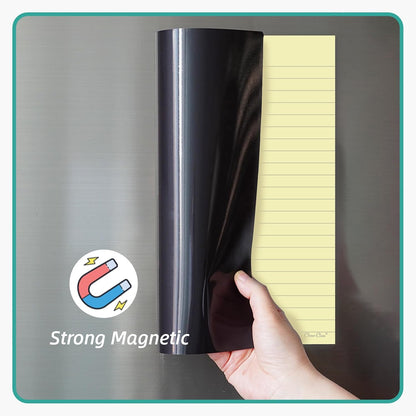 Magnetic Dry Erase Board – 8.5”x11” Reusable Lined Dry Erase List Board for Fridge 2 Pcs – Marker Included
