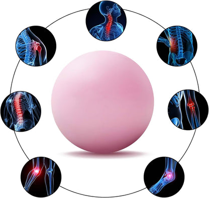 WOVTE Massage Lacrosse Ball Therapy for Sore Muscles Myofascial Release | Shoulders, Neck, Back, Foot, Body, Deep Tissue, Trigger Point, Muscle Knots, Yoga