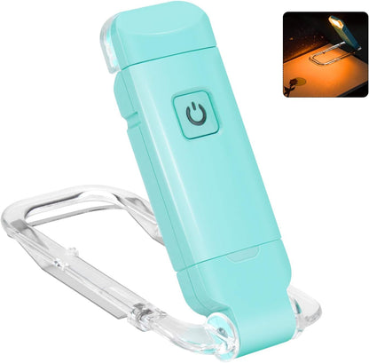 LUXSWAY USB Rechargeable Book Light for Reading,Small Book Reading Light in Bed,Clip On Bookmark Kids Light for Bed,Brightness Adjustable for Eye Care,2 4000K and 2 1550K LEDs for Bookworms