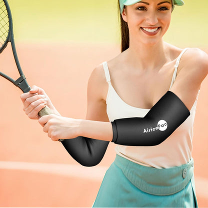 AiricePac Elbow Ice Pack Wrap, Tennis Golfers Sleeve For Arm and Calf Injuries Reusable, Cold Compression for Pain Relief
