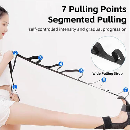 Stretching Strap with Loops and Detachable Foot, Fascia Stretcher Used, Foot & Calf Stretcher for Yoga, Gymnastics and Flexibility Training