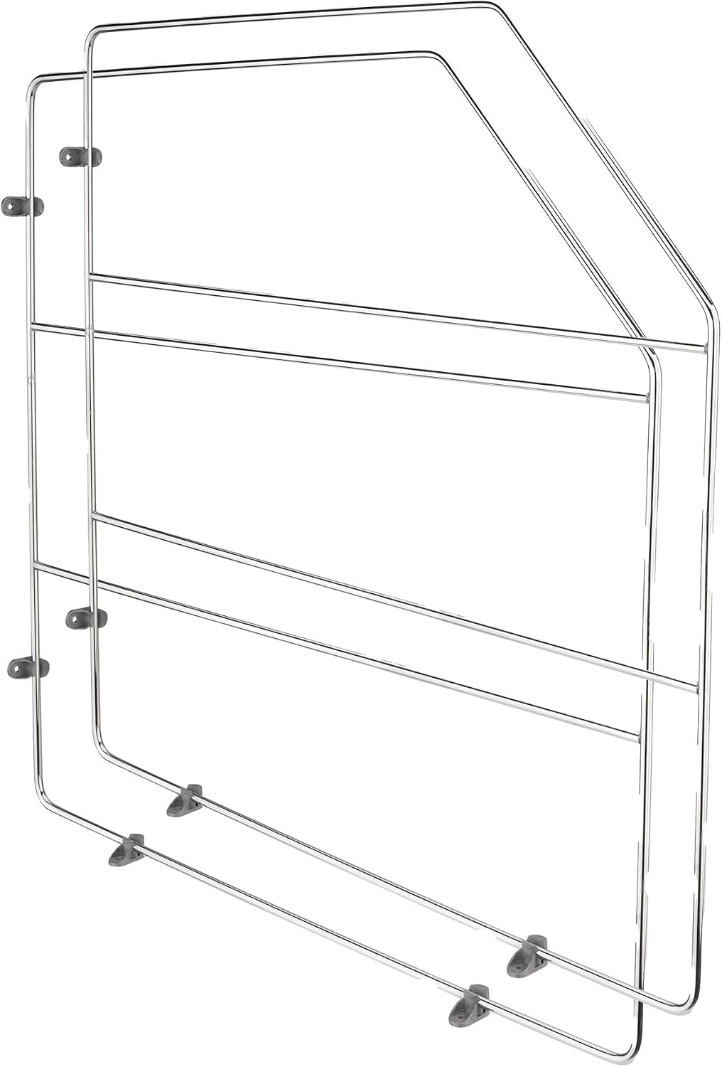 Rev-A-Shelf 12" Bakeware and Tray Divider for Wall/Base Cabinets, Chrome | Baking & Cookie Sheet Organizer, Min Opening Width of 3", 597-12CR-2-1