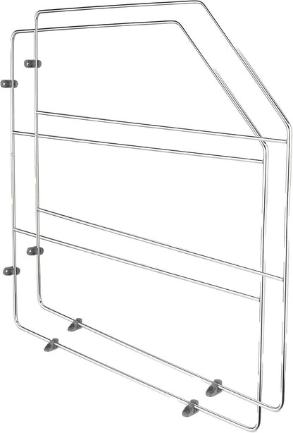 Rev-A-Shelf 12" Bakeware and Tray Divider for Wall/Base Cabinets, Chrome | Baking & Cookie Sheet Organizer, Min Opening Width of 3", 597-12CR-2-1