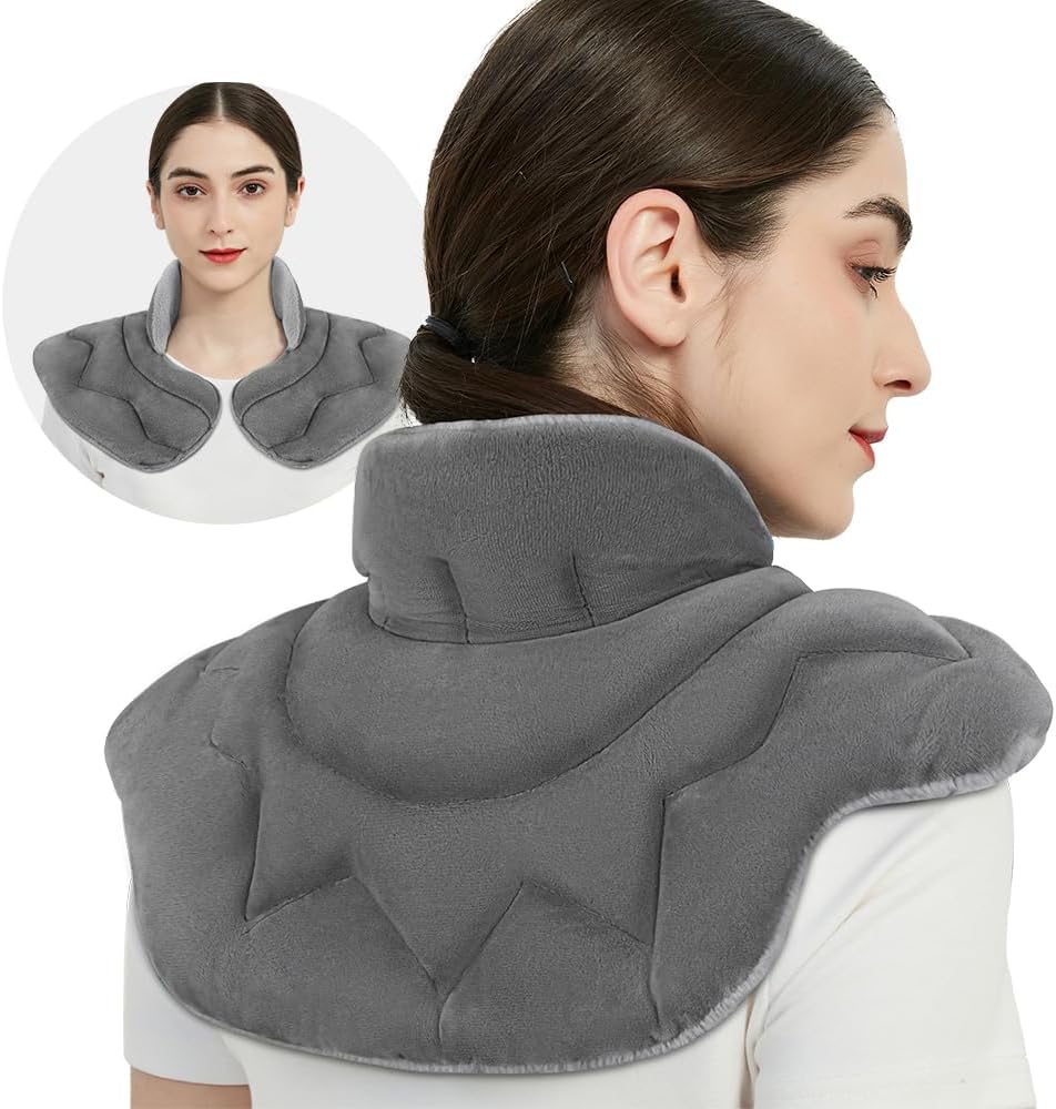 Microwave Heating Pad for Pain Relief, 8 x 18 Grey