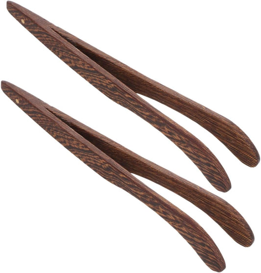 2pcs Wooden Tea Clip Tweezers for Tea Art Tools Squeezer Tongs Bag Squeeze Ceremony Accessories